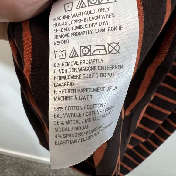 New Susan Graver Weekend Solid & Striped Cotton Modal Set of 2 Tops | Size M - Picture 6 of 13